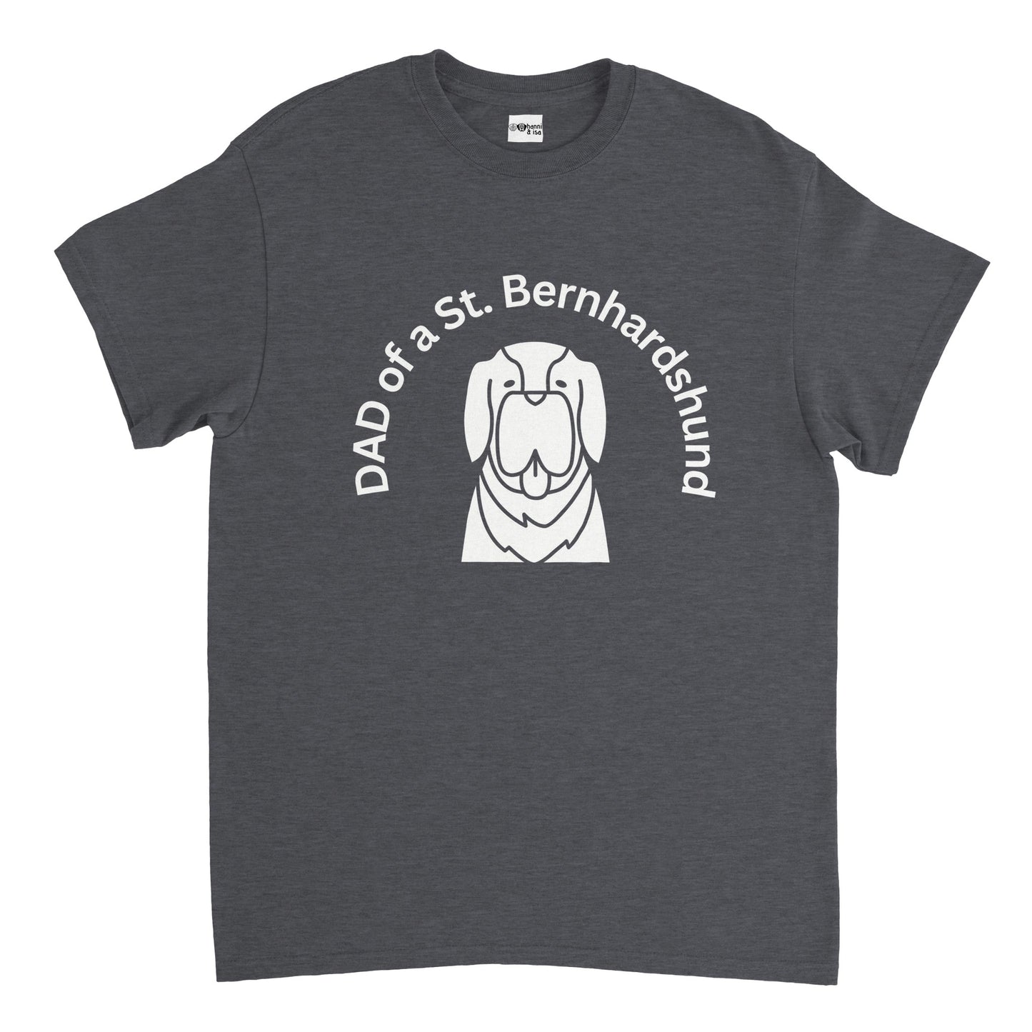Dad of a St. Bernard Dog Men's T-Shirt