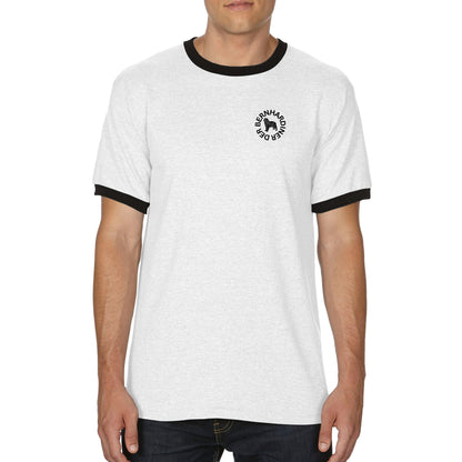 The Saint Bernard White Edition Men's Ringer T-Shirt