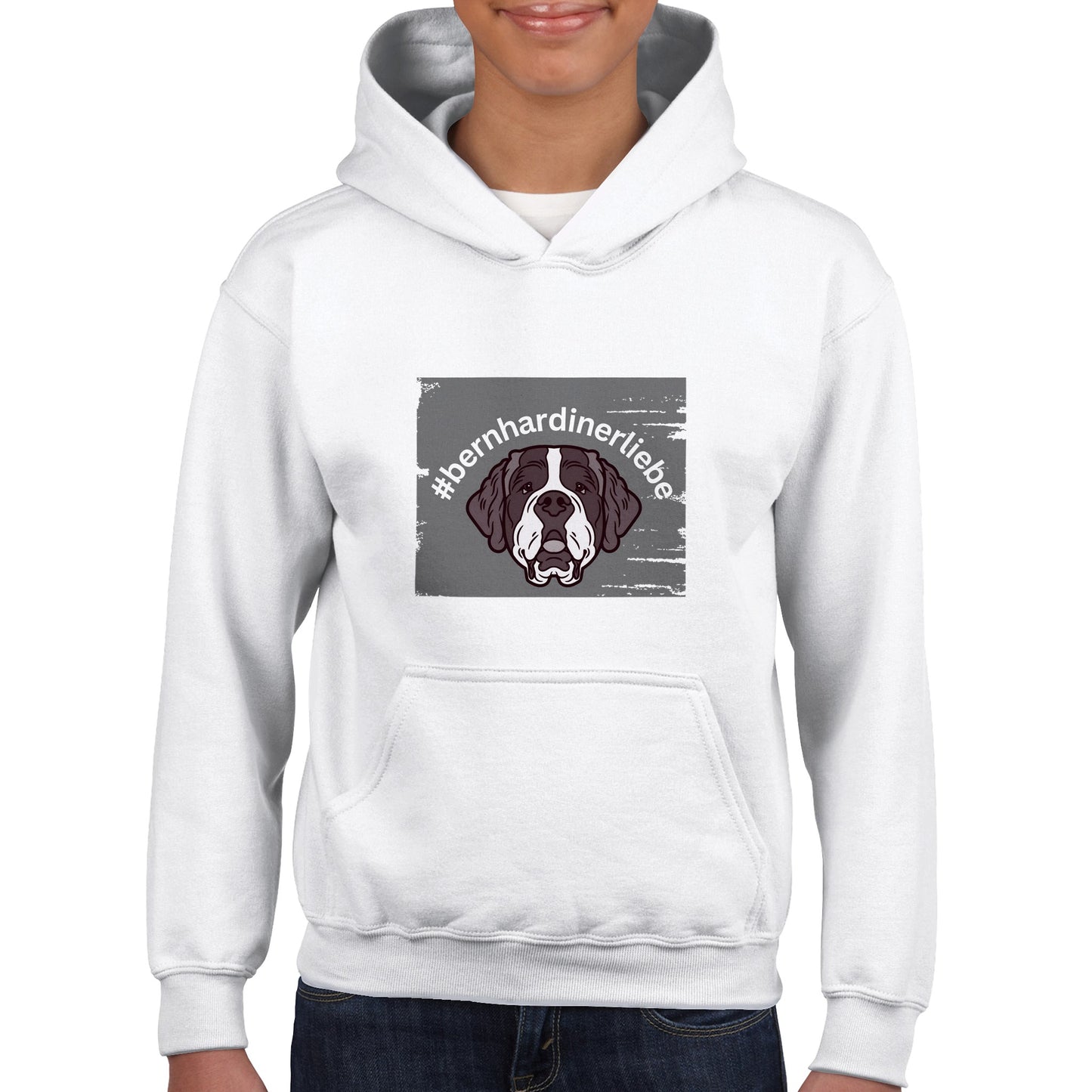 Saint Bernard love Oskar children's hoodie