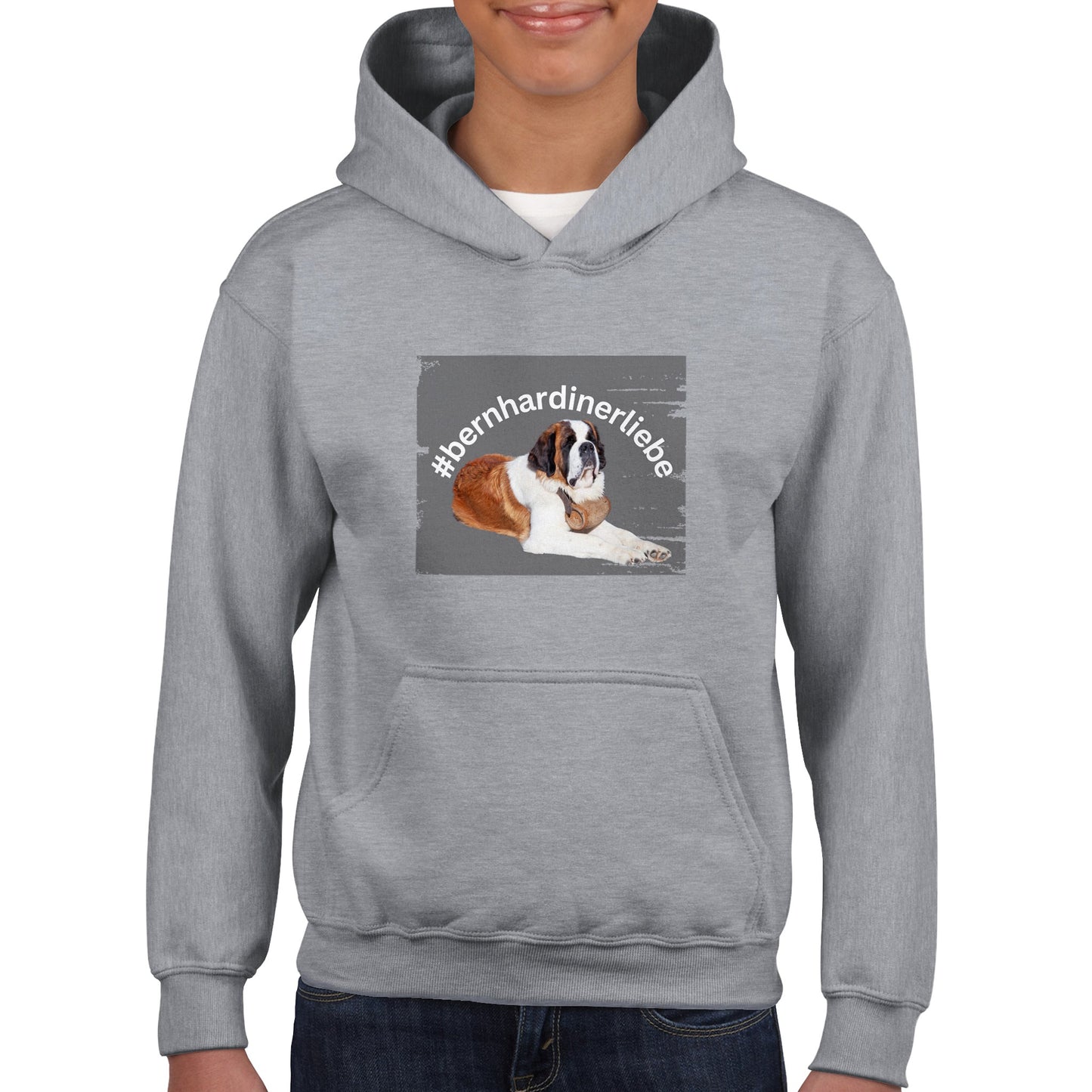 Saint Bernard love Benno children's hoodie