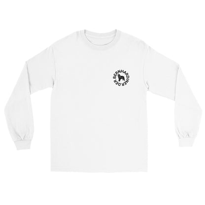 The Saint Bernard White Edition Men's Long Sleeve T-Shirt