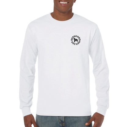 The Saint Bernard White Edition Men's Long Sleeve T-Shirt
