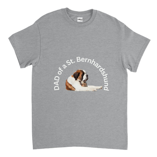 Dad of a St. Bernard Dog Men's T-Shirt